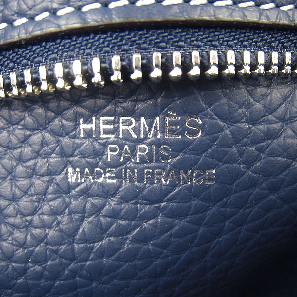 Knockoff Hermes Good News H Women Shoulder Bag Dark Blue H2801